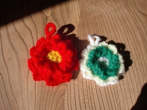 アクリルたわし　フラワー