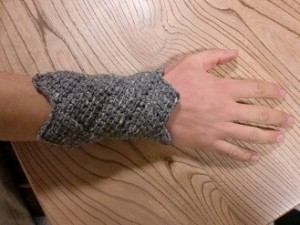 リストウォーマー試着