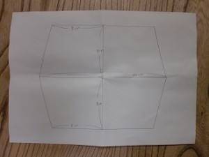 ペンケース　型紙